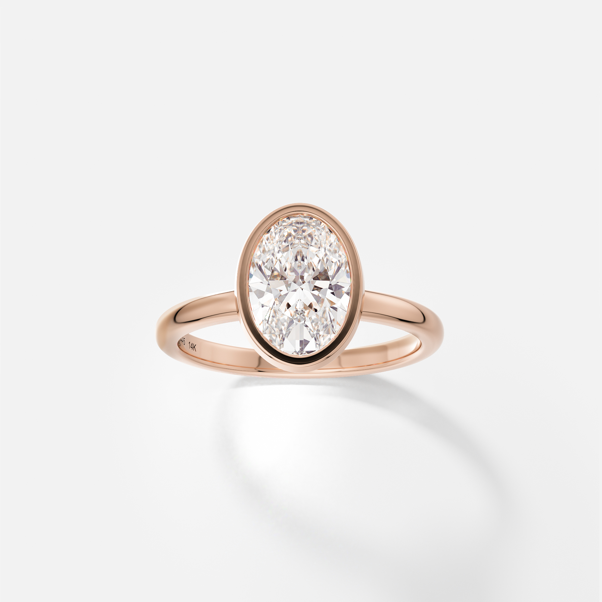 Cool Engagement Ring with Oval 1.0ct 2.0ct 3.0ct lab-grown natural diamond in 14k 18k SHW Fine Jewelry East Village Downtown New York City