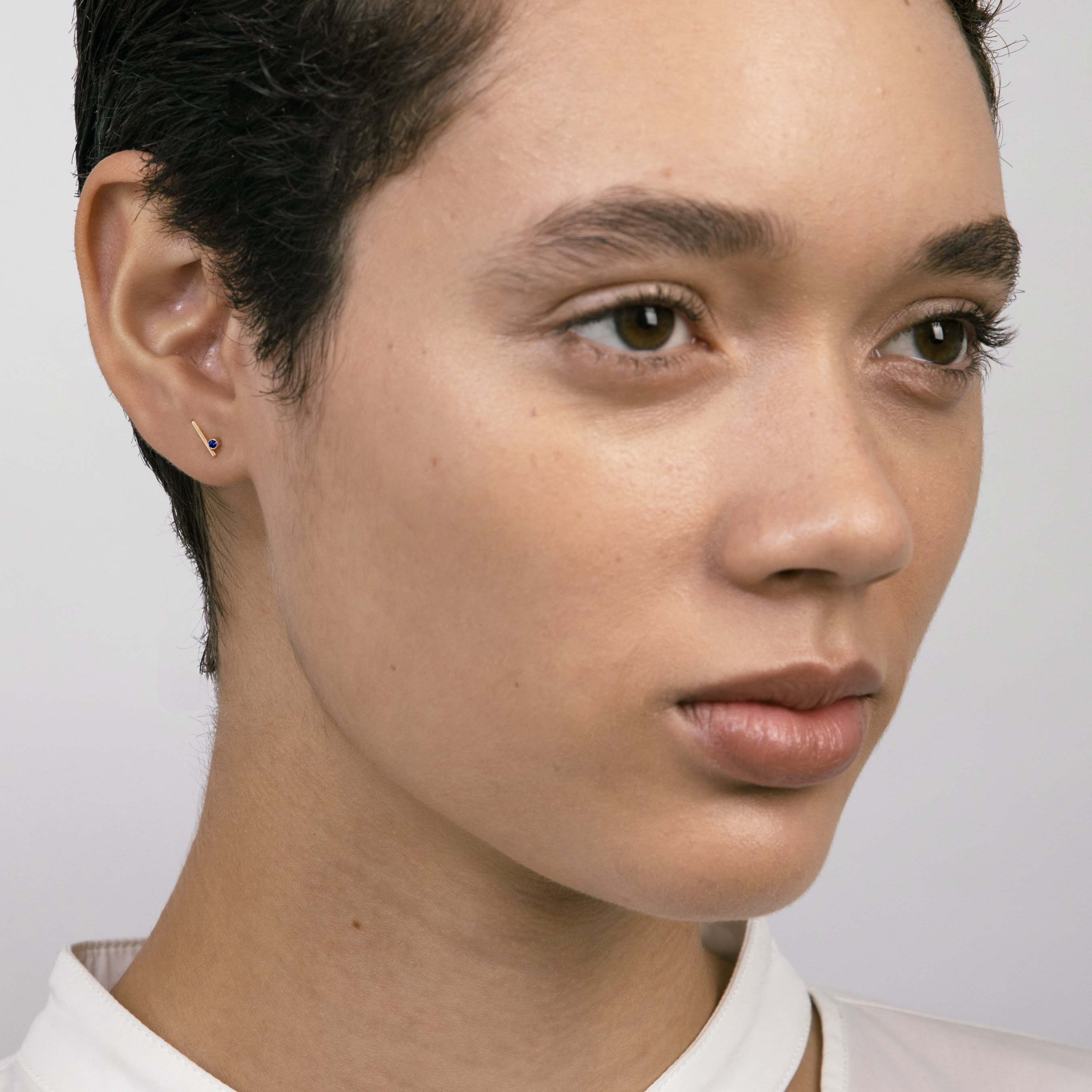 Livi Small Studs with Sapphires