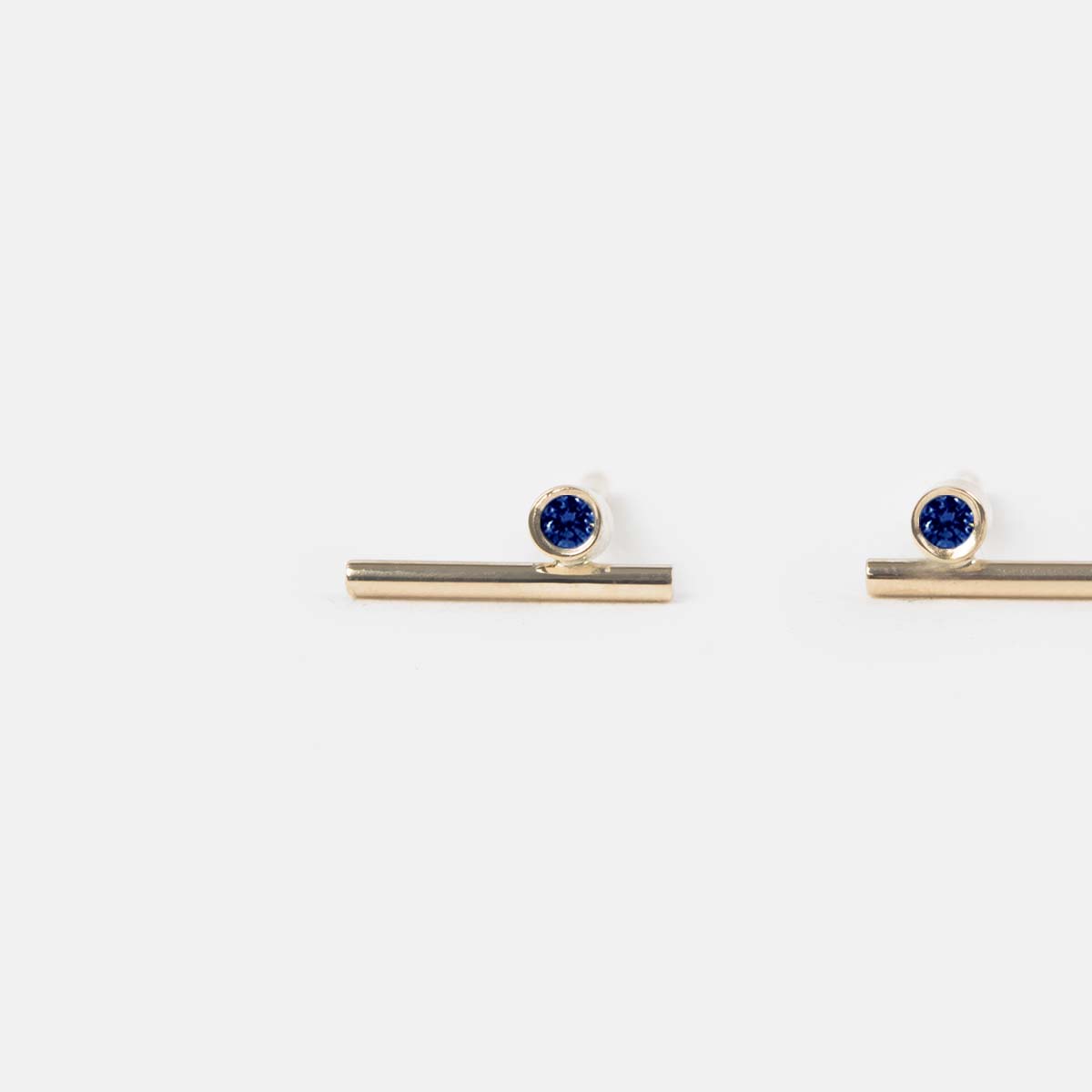 Livi Small Studs with Sapphires