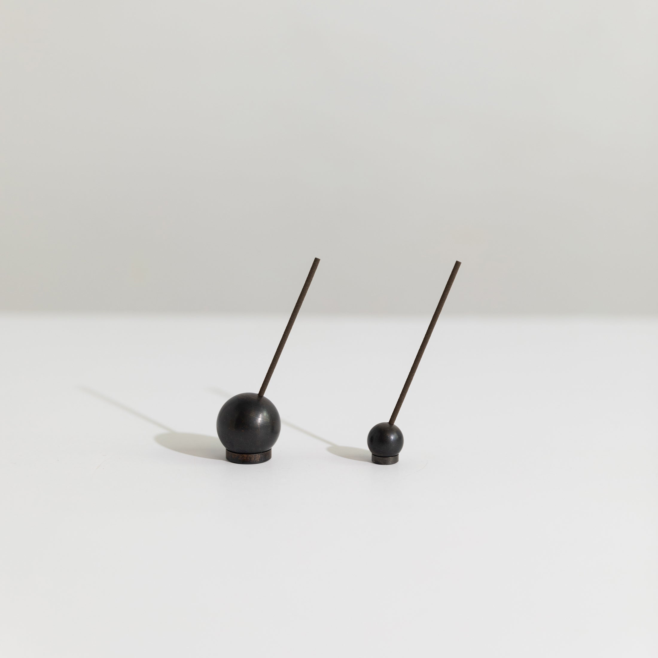 Large Sphere Incense Holder in black