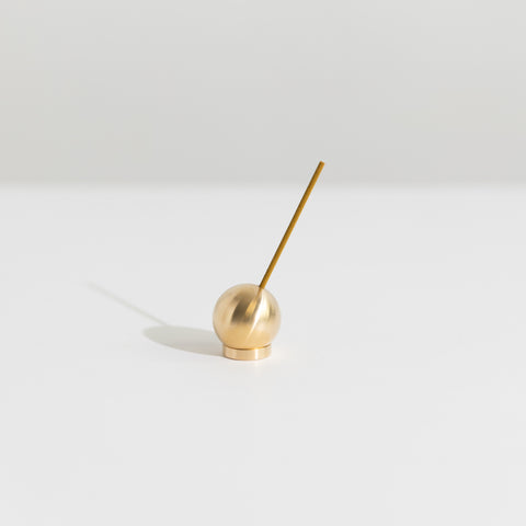 Large Sphere Incense Holder in brass