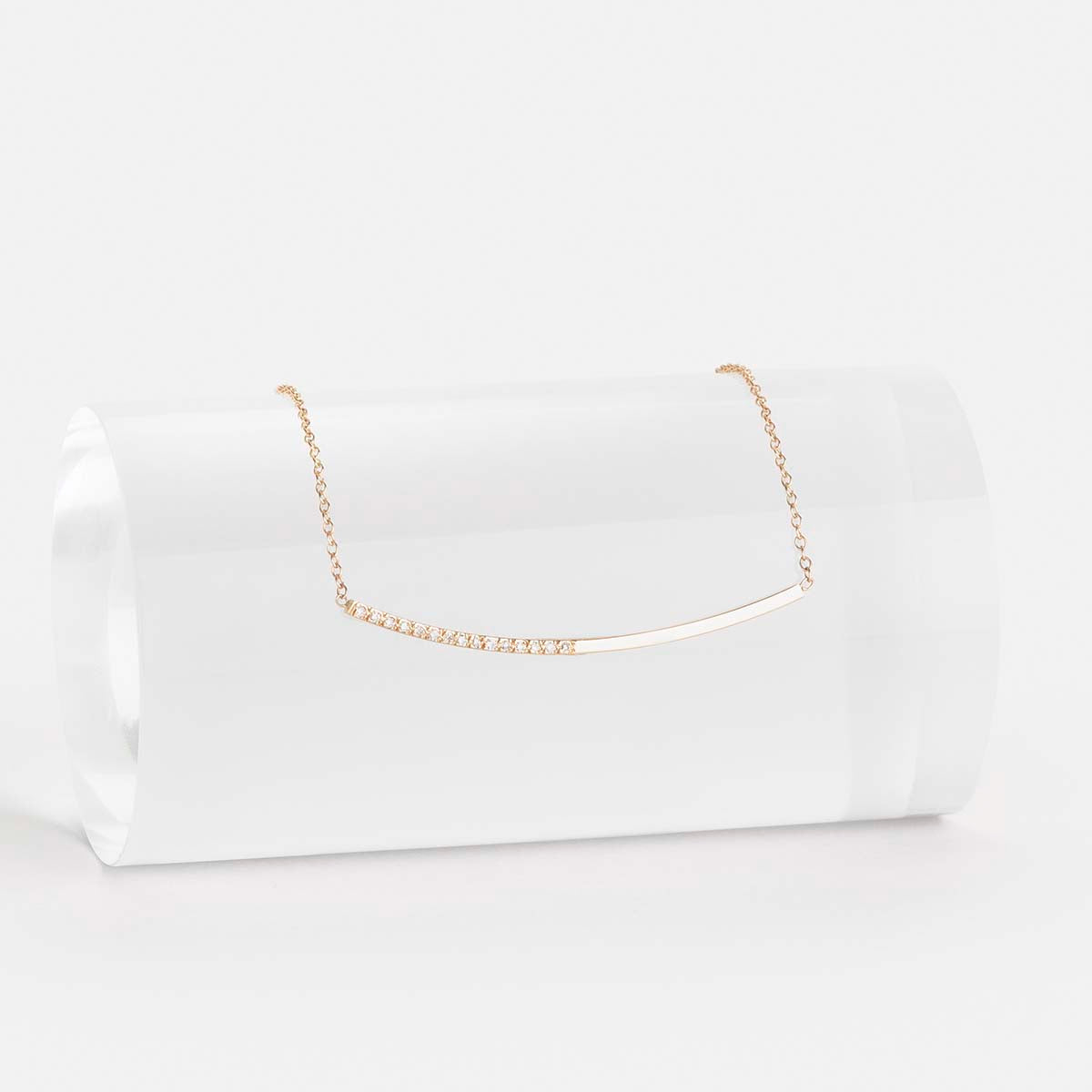 Iva Handmade Choker in 14k Gold set with White Diamonds By SHW Fine Jewelry NYC