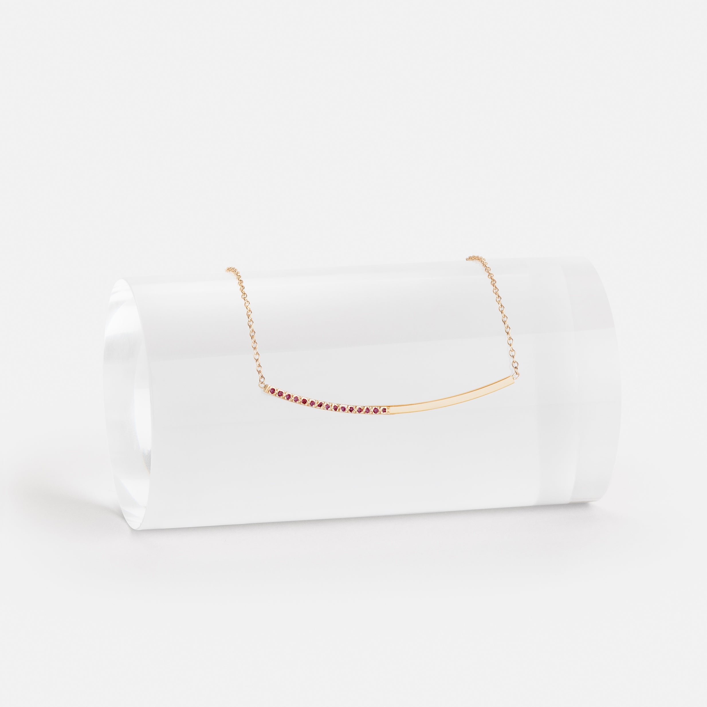 Iva Delicate Choker in 14k Gold set with Rubies By SHW Fine Jewelry NYC