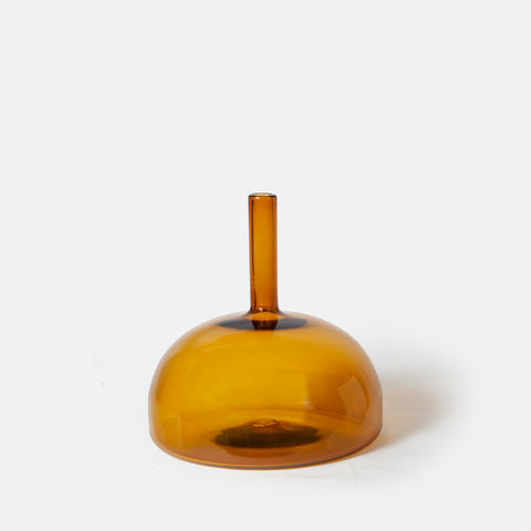 Short Balloon Vase Amber