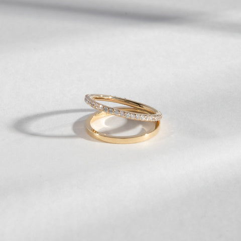 Codu Designer Ring in 14k Gold set with lab-grown diamonds By SHW Fine Jewelry NYC