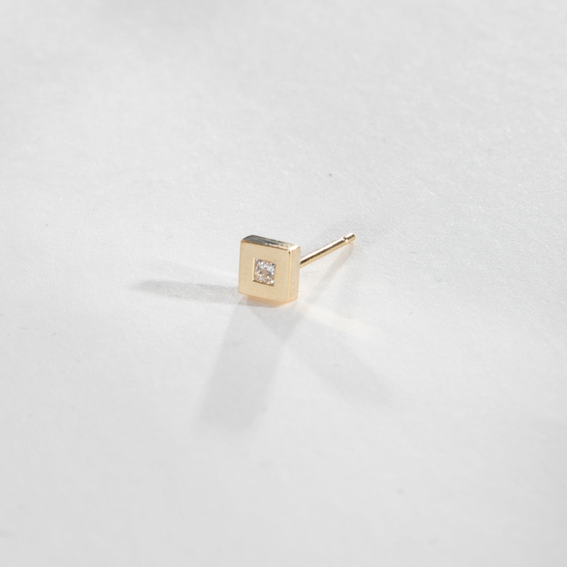 Sada Cool Earrings in 14k Gold set with lab-grown diamonds By SHW Fine Jewelry NYC