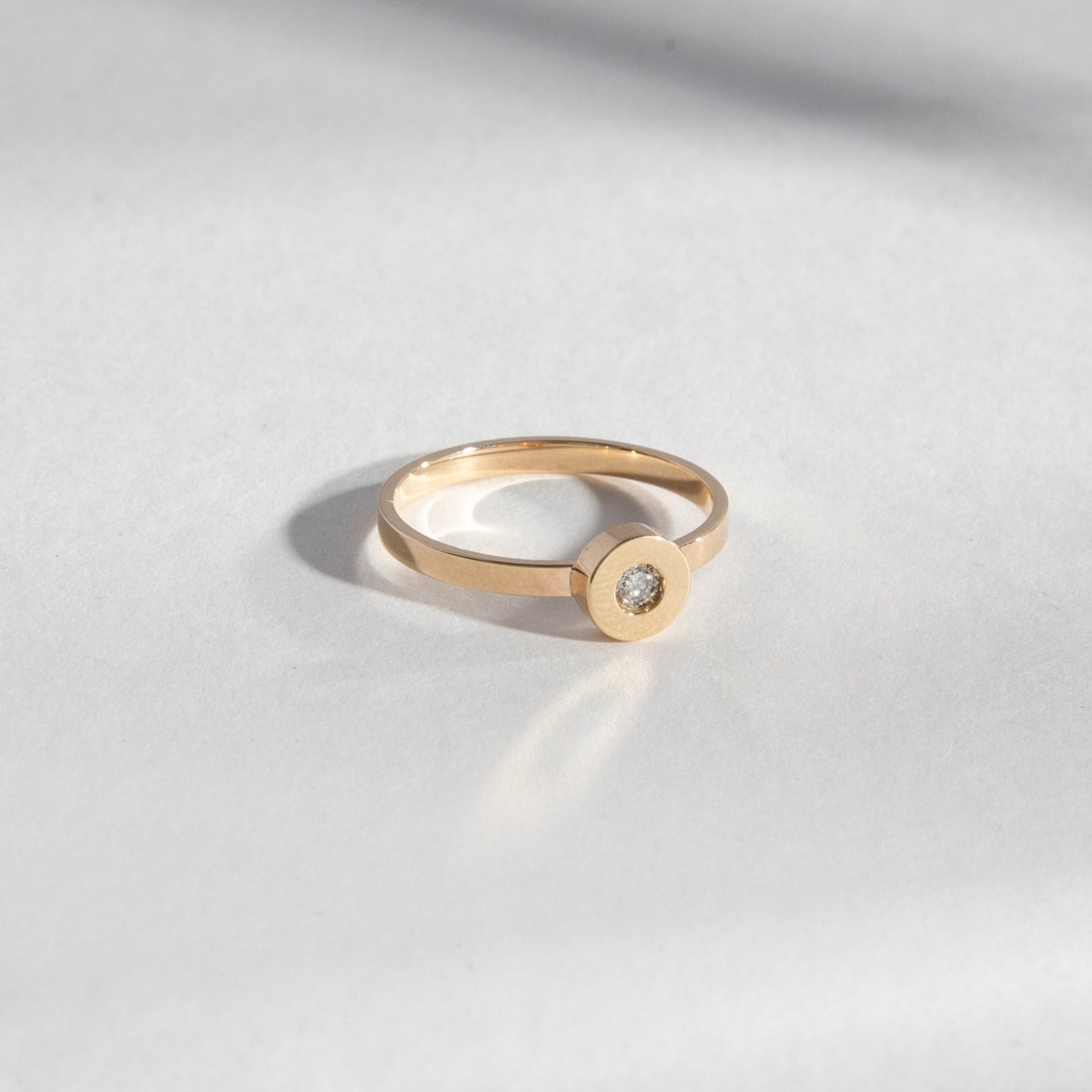 Shara Designer Ring in 14k Gold set with lab-grown diamond By SHW Fine Jewelry NYC