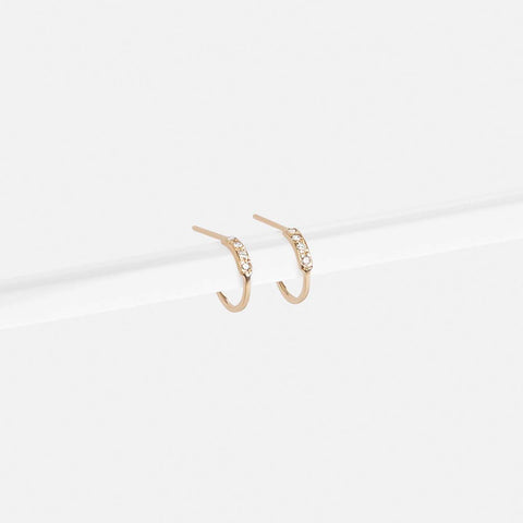 Diamond Hoop Earrings