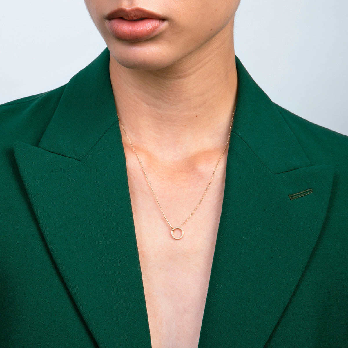 Visata Unisex Necklace in 14k Gold By SHW Fine Jewelry NYC