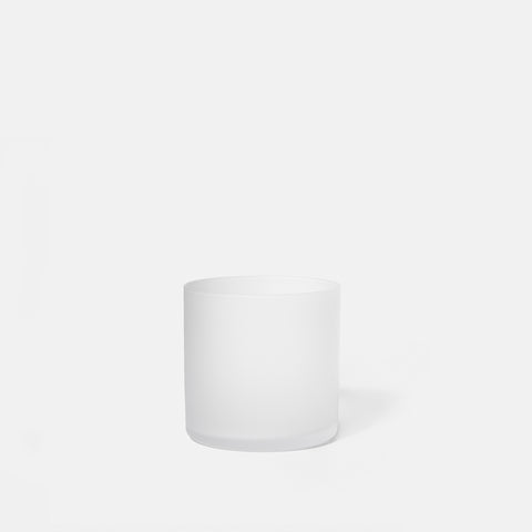 Frosted Clear Glass Cup