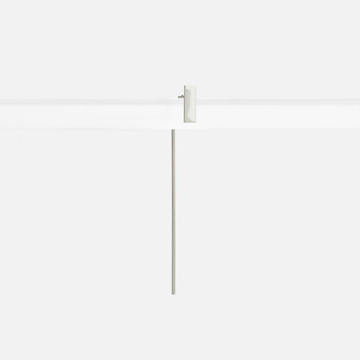 Tili Long Alternative Pull Through Earring in 14k White Gold By SHW Fine Jewelry New York City