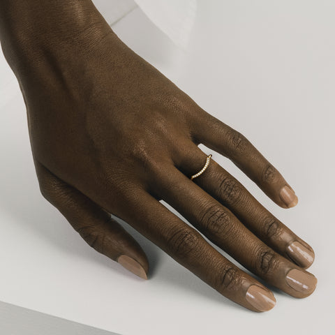 Unique Curve Pave White Diamonds Engagement Band with Round profile in Solid 14 18 karat gold by SHW famous fine jewelry shop in NYC