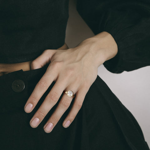 Customizable Engagement Ring Inspiration with round ethically sourced natural diamond 14k 18k yellow white rose gold SHW fine Jewelry NYC