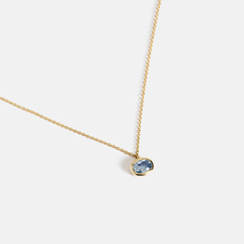 Dana Necklace with Light Blue Sapphire