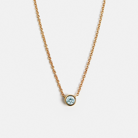 Ginta Necklace with Aquamarine