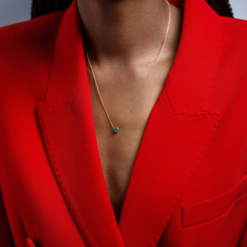 Ginta Necklace with London Blue Topaz