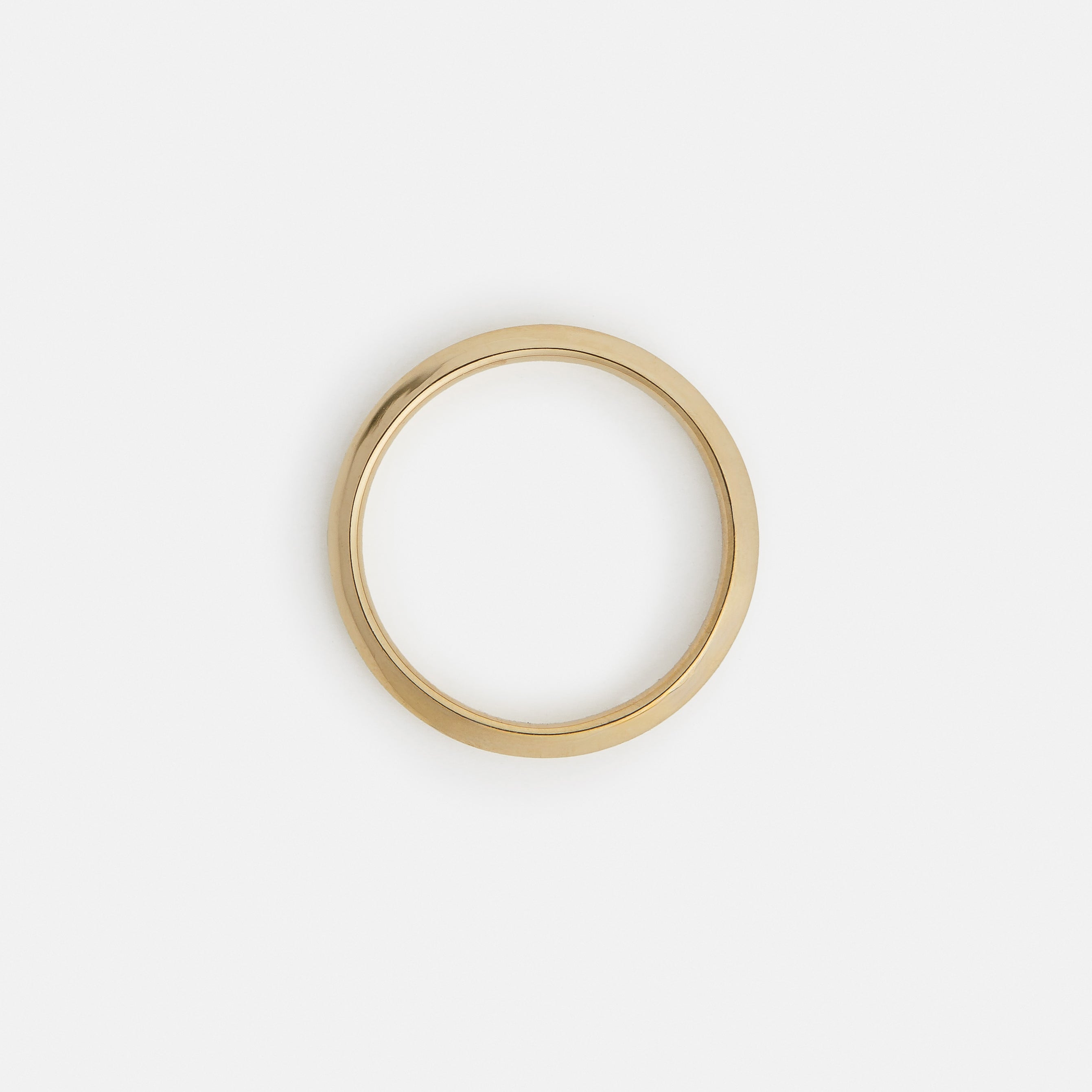 2mm Designer Thinner Knife-edge Profile Womens Wedding Ring in solid 14k yellow, white, rose gold by SHW cool fine jewelry store in NYC