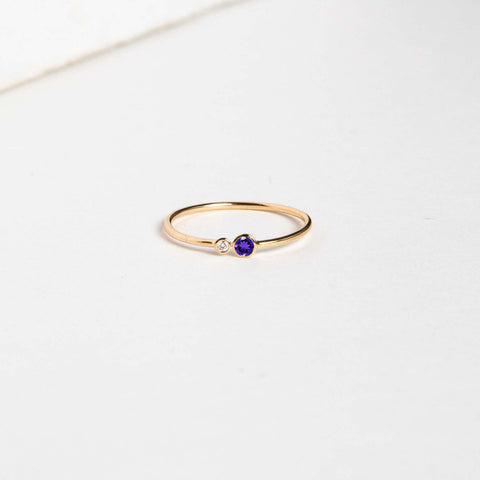 Kiki Ring with Amethyst