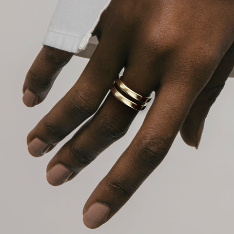Roa Double-Band Ring