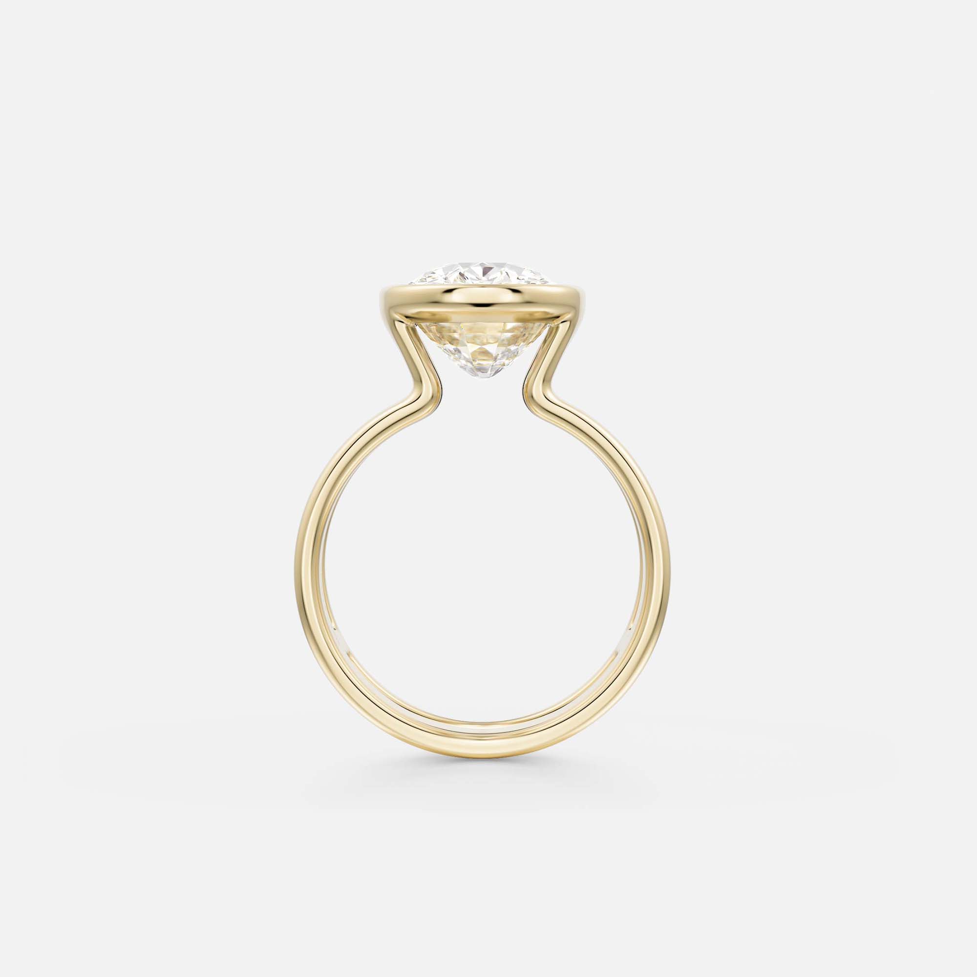 Contemporary Open Band Engagement Ring Setting with North South Cushion Blue Green Teal Sapphire in 14 Karat 18 Karat Gold SHW East Village Jewelry Stores