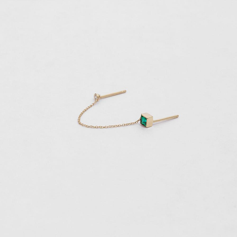 Noma Earring with Emerald