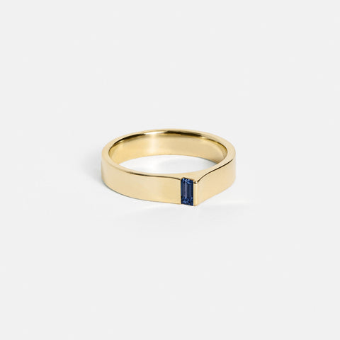 4mm Braga Ring with Sapphire