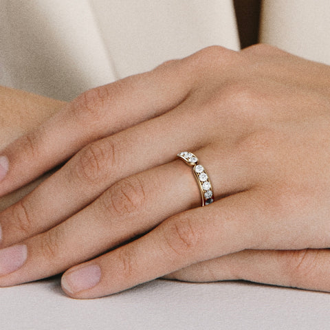 Ruta Ring with Diamonds