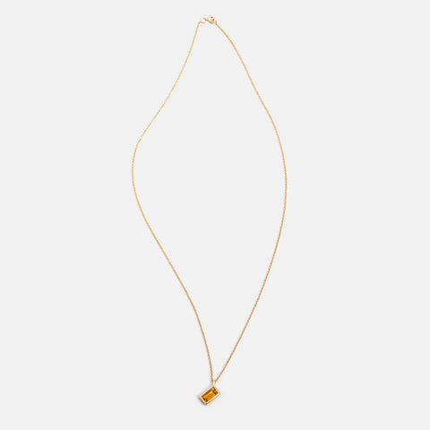 Small Mia Necklace with Citrine