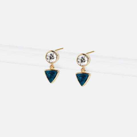 Supi Earrings with London Blue Topaz