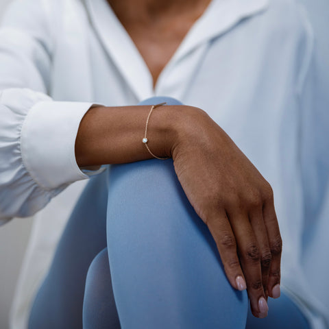 Tali Bracelet with Aquamarine