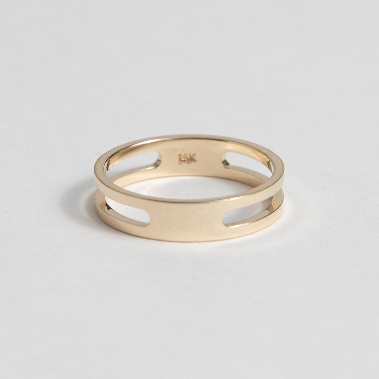 Mesu Designer Ring in 14 karat yellow gold by SHW Fine Jewelry NYC