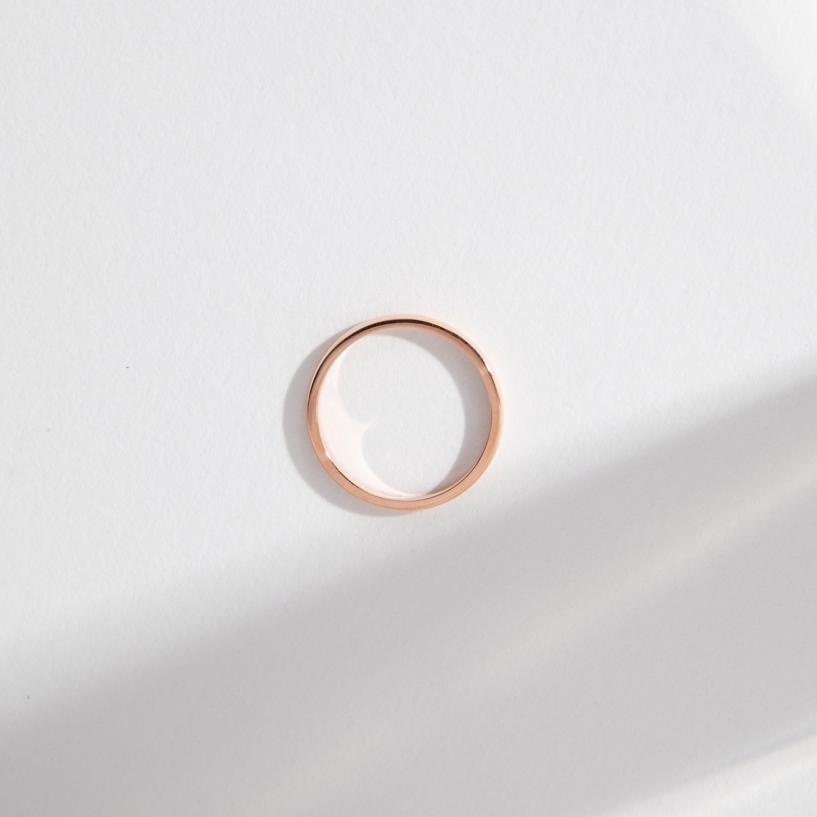 2mm Stackable Domed Band in 14k Gold By SHW Fine Jewelry NYC