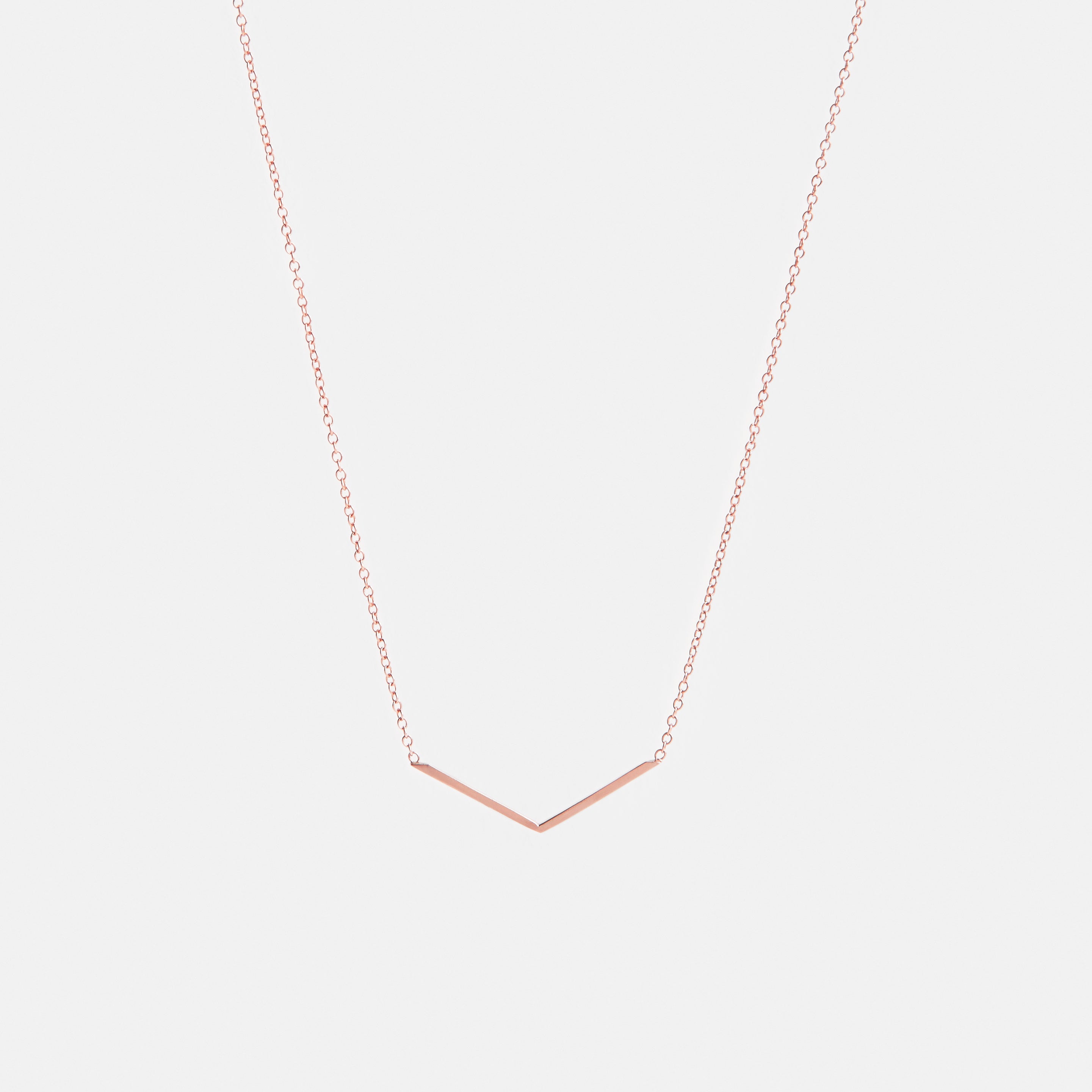 Avi Handmade Necklace in 14k Rose Gold By SHW Fine Jewelry New York City
