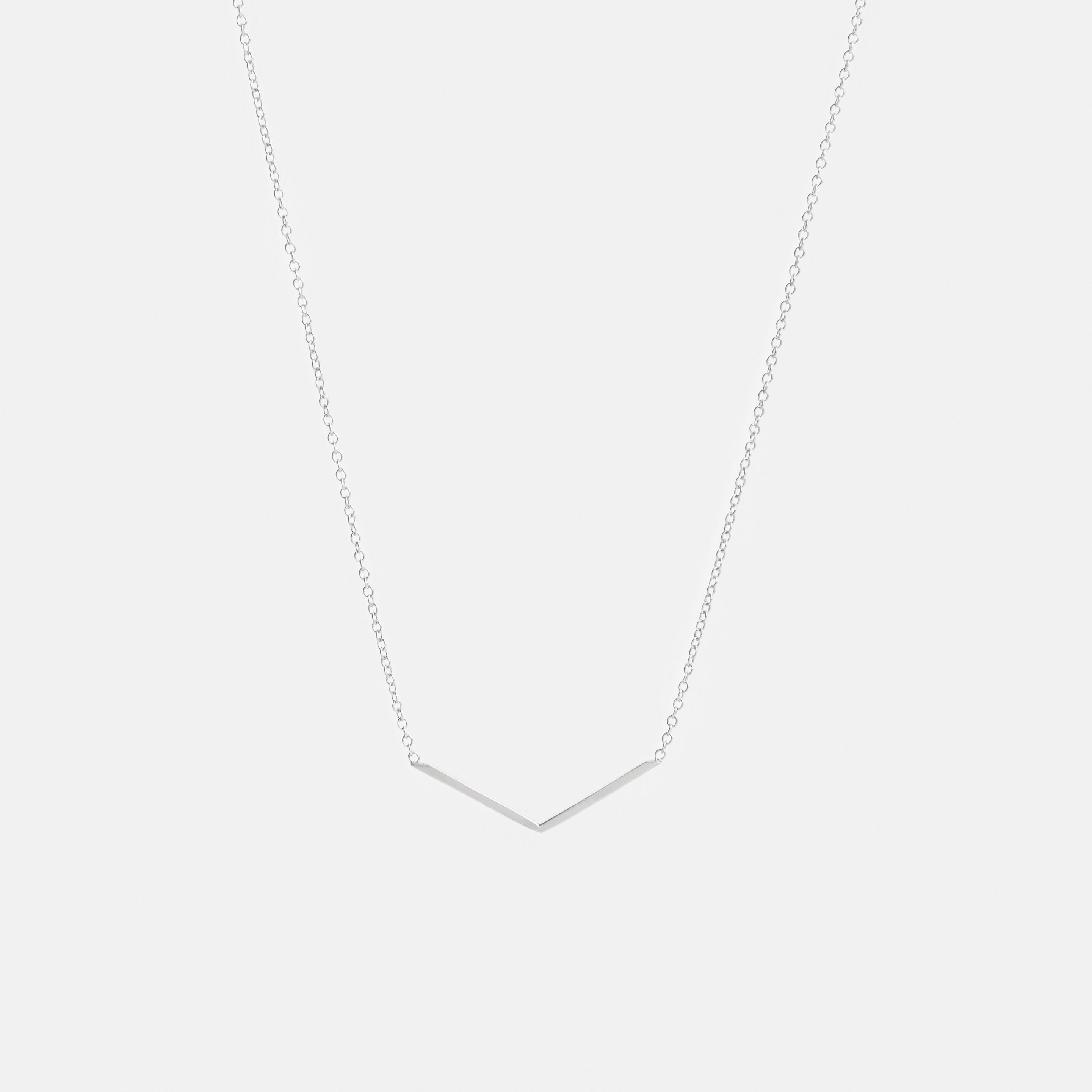 Avi Plain Necklace in Sterling Silver By SHW Fine Jewelry NYC