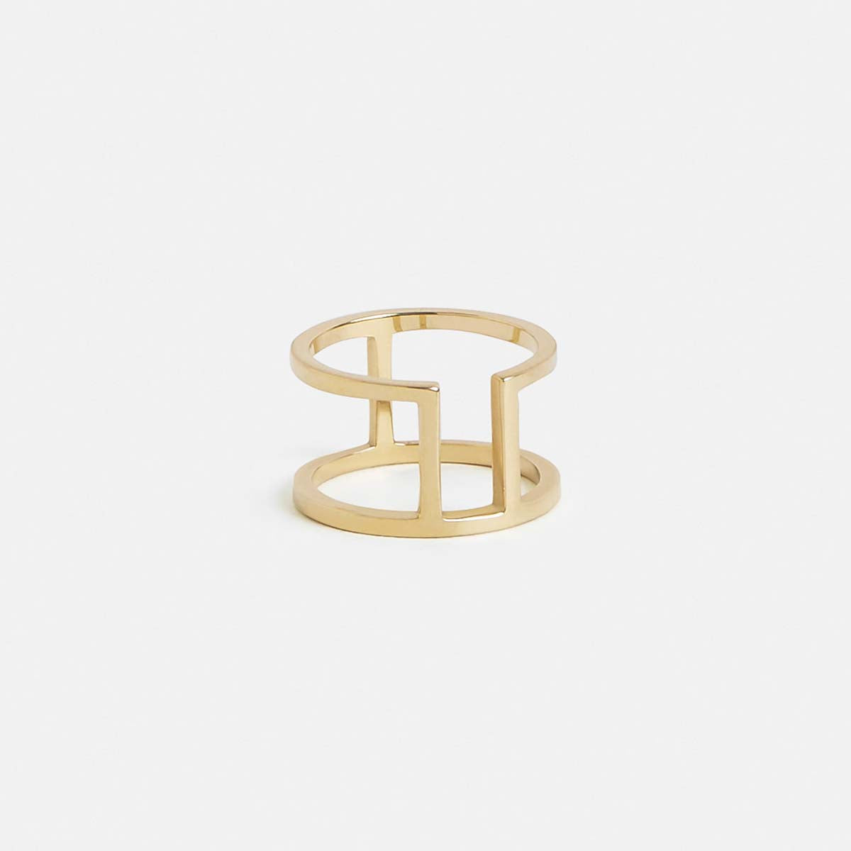 Cote Unisex Ring in 14k Gold by SHW Fine Jewelry NYC