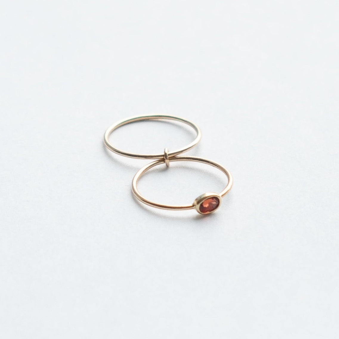 Dana Alternative Ring in 14k Gold set with a 0.3ct garnet by SHW Fine Jewelry