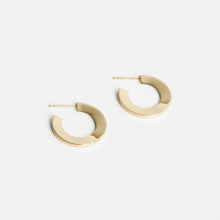 Kai Designer Hoops in 14k Gold By SHW Fine Jewelry NYC