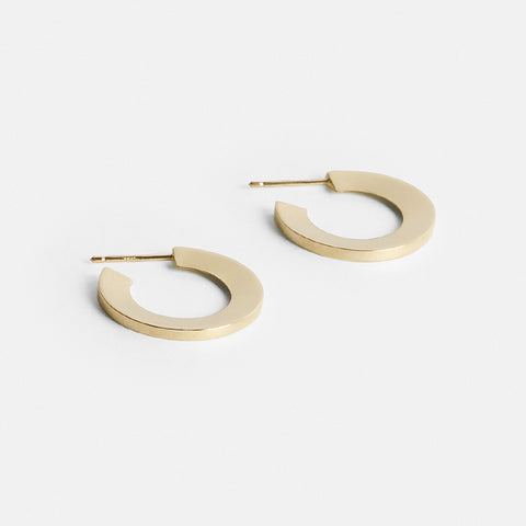 Thin Small Gold Hoop Earrings