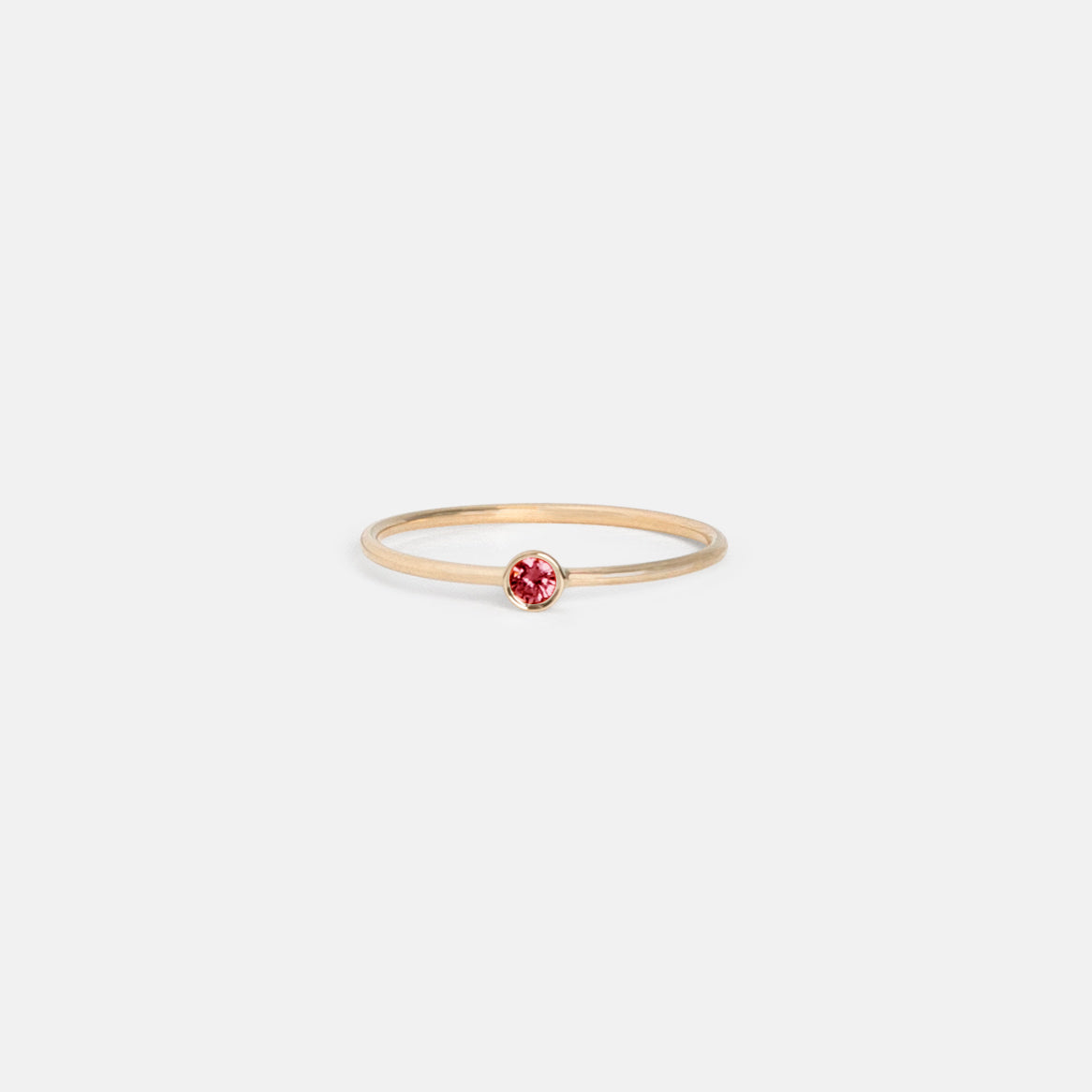 Large Kaya Ring in 14k Gold set with Ruby by SHW Fine Jewelry