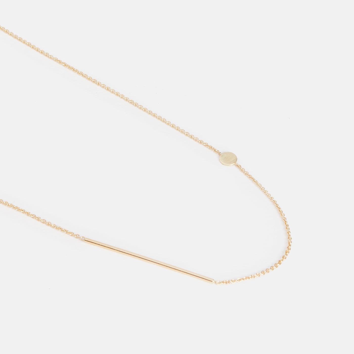 Niva Thin Necklace in 14k Gold By SHW Fine Jewelry NYC