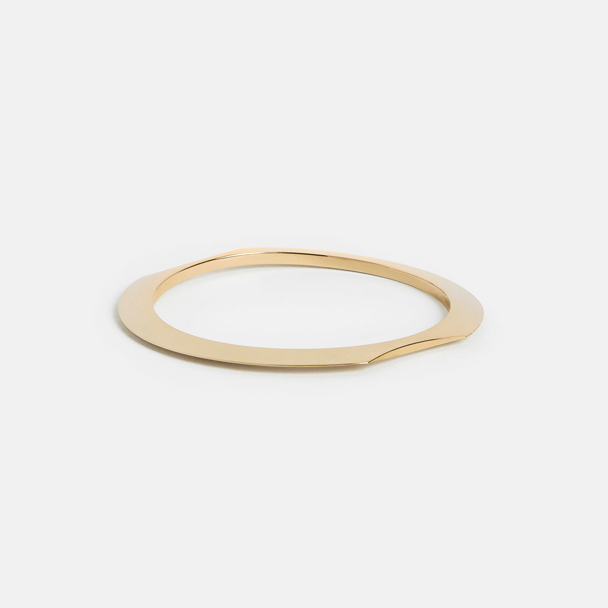 Olta Simple Bangle in Yellow Brass By SHW Fine Jewelry NYC