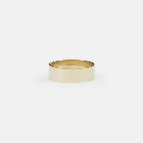 Contemporary 5mm wide delicate wedding band for men and women in solid 14k yellow, white, rose gold by SHW designer fine jewelry store in NYC
