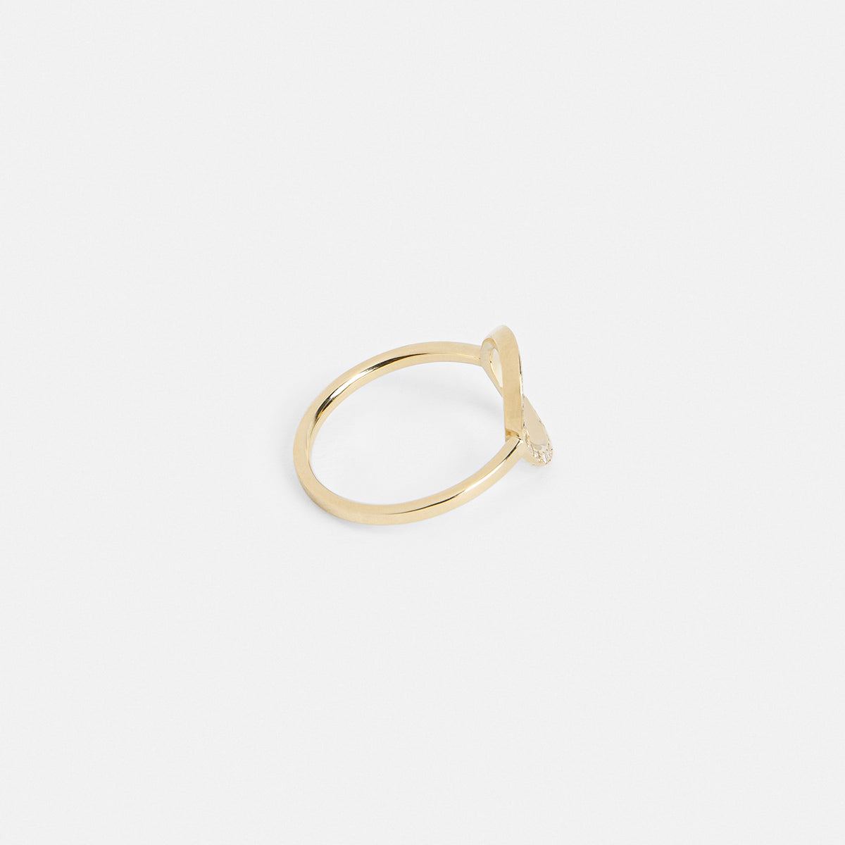 Nida Delicate Ring in 14k Gold set with White Diamonds by SHW Fine Jewelry