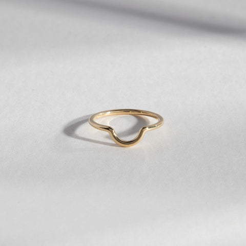 Bidi Minimalist Ring in 14k Gold By SHW Fine Jewelry NYC