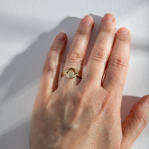 Bodu Unisex Ring in 14k Gold By SHW Fine Jewelry NYC