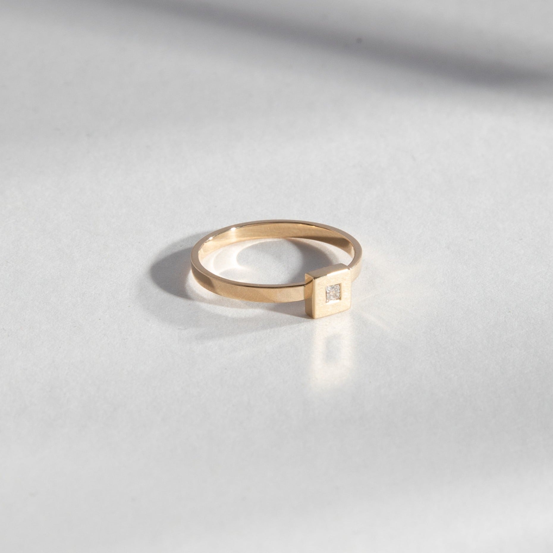 Sada Handmade Ring in 14k Gold set with lab-grown diamonds By SHW Fine Jewelry NYC