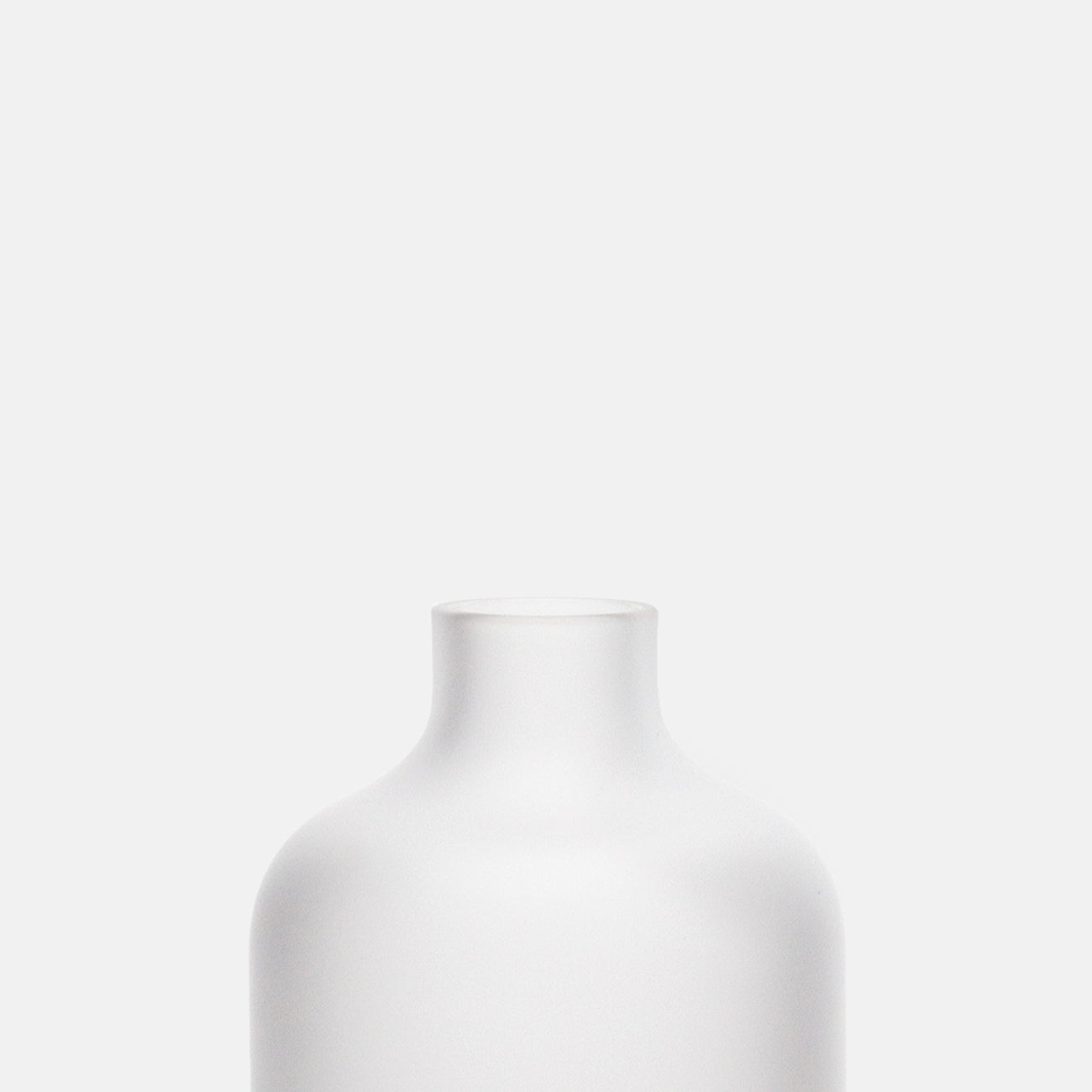 Frosted Clear Glass Bottle