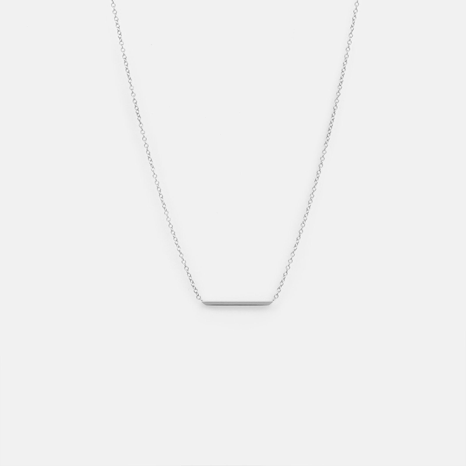 Minimalist Vati Necklace in 14k Yellow Gold by SHW Fine Jewelry Made in NYC