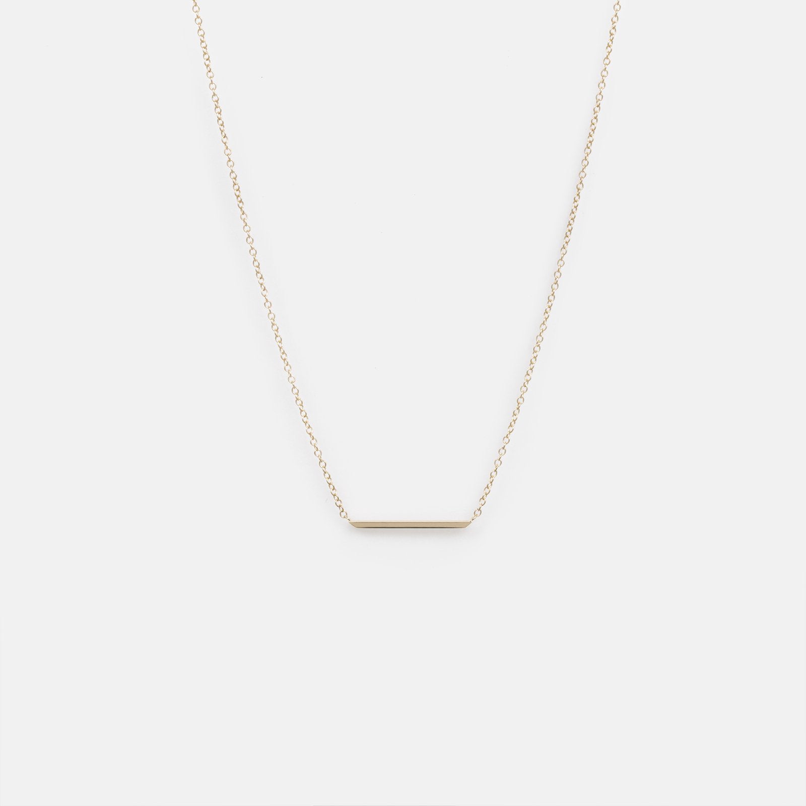 Delicate Vati Necklace in 14k Yellow Gold by SHW Fine Jewelry Made in New York City
