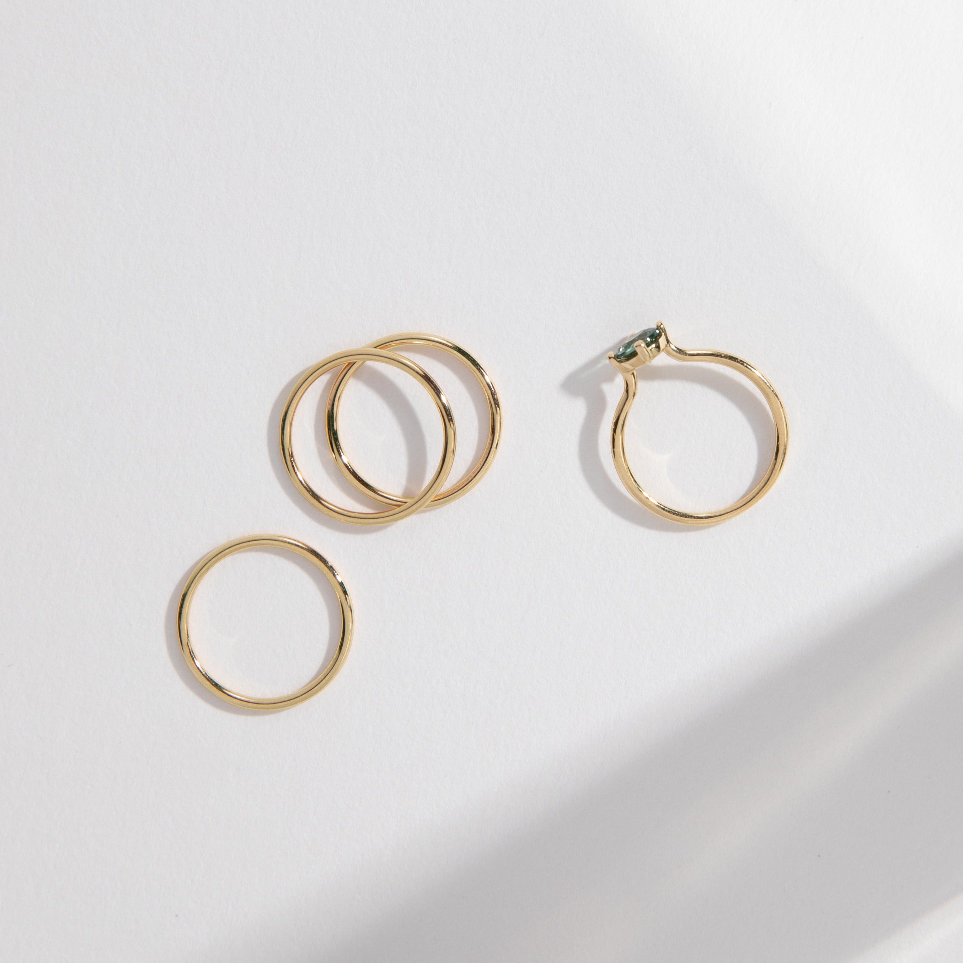 1.5mm Simple Domed Band in 14k Gold By SHW Fine Jewelry NYC